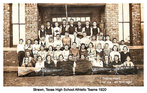 Group photograph of Strawn Athletic Teams about 1920
